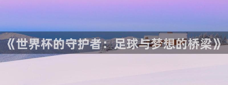 世界杯赛程时间表：《世界杯的守护者：足球与梦想的桥梁》